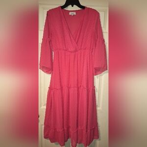 Elegant Pink Women's Dress